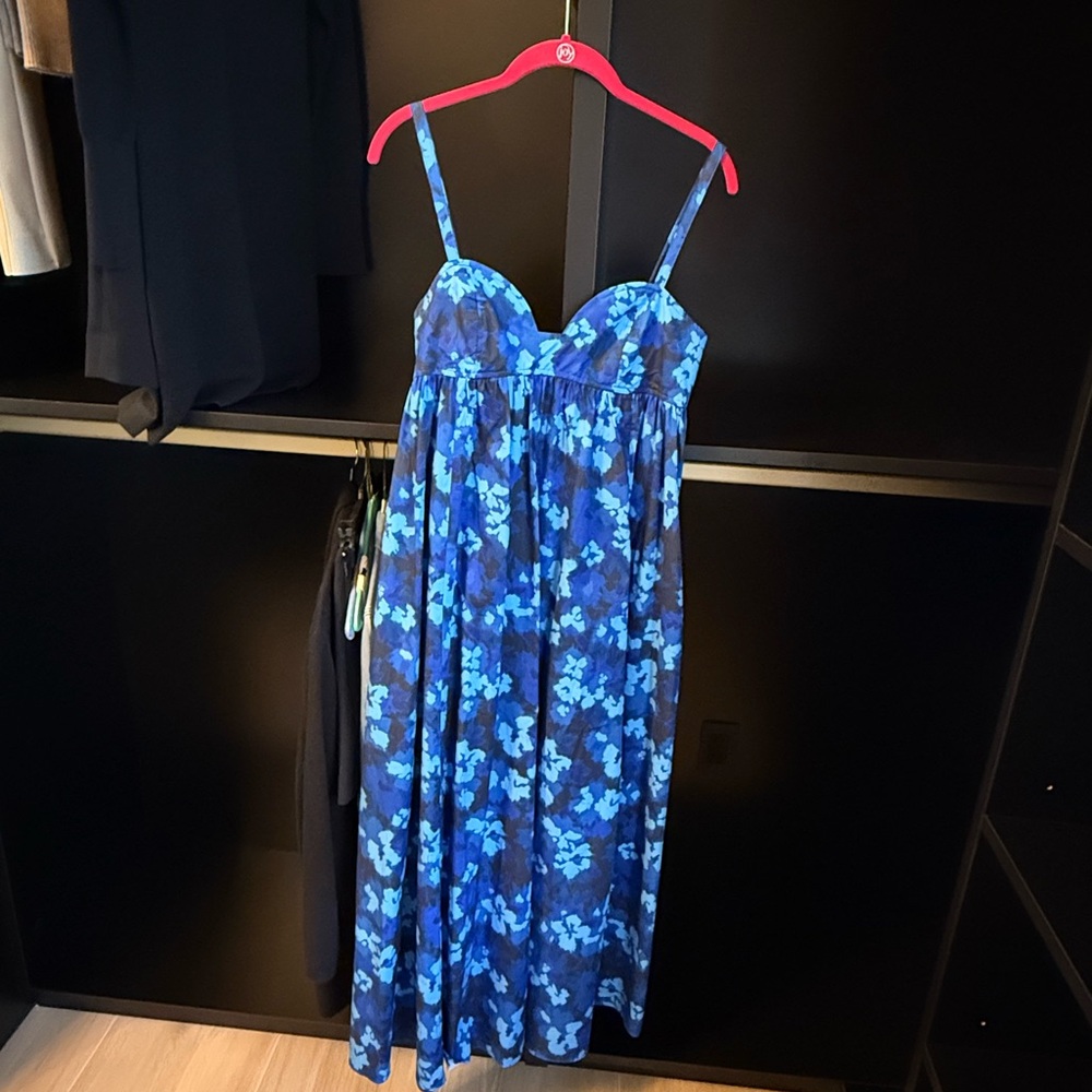 Ulla Johnson Blue Floral Maxi Dress